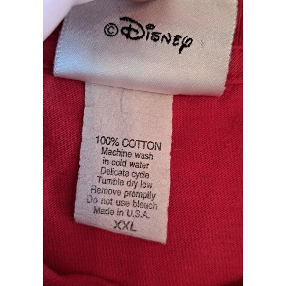 Walt Disney World Red Sweater with Christmas Mickey Embroidered on Collar Sz XXL - Picture 6 of 6